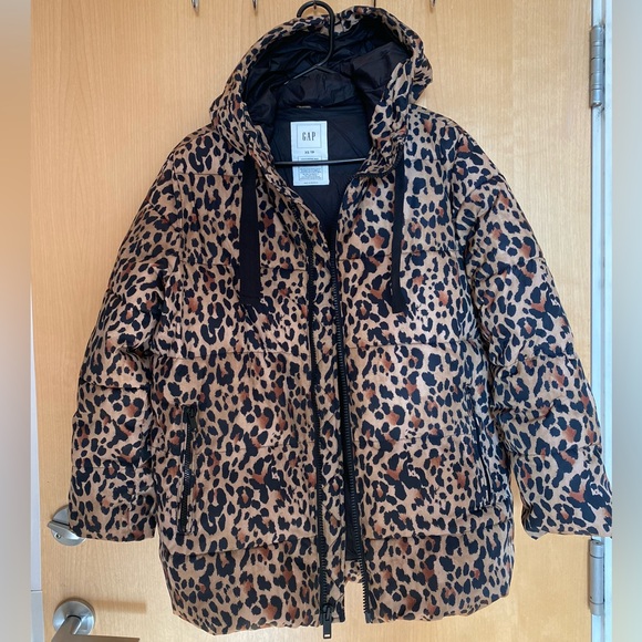 Gap Leopard Puffer Parka - Vegan! - Picture 3 of 10